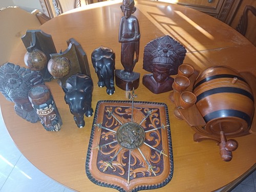 Oggetti tribali vari legno - tribali,