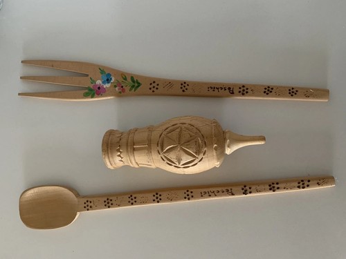 Lotto oggetti legno - lotto, in